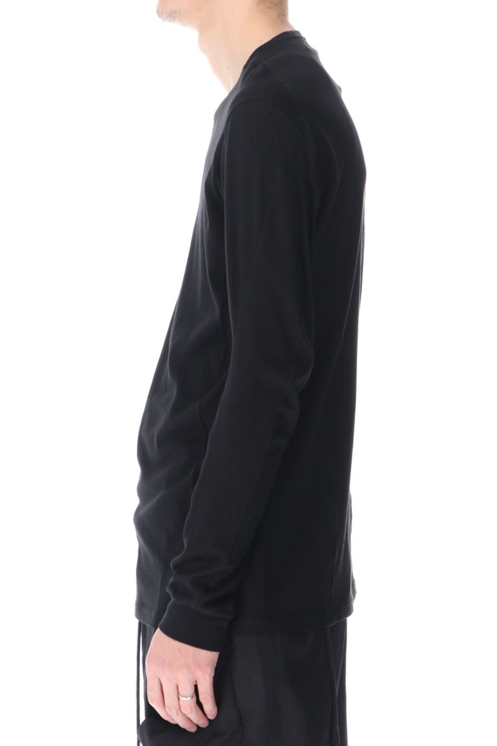Long sleeve cotton / silk jersey Black