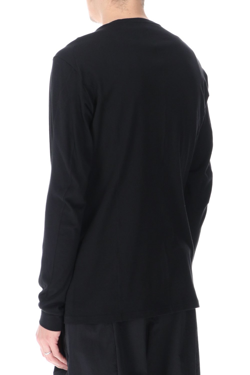 Long sleeve cotton / silk jersey Black