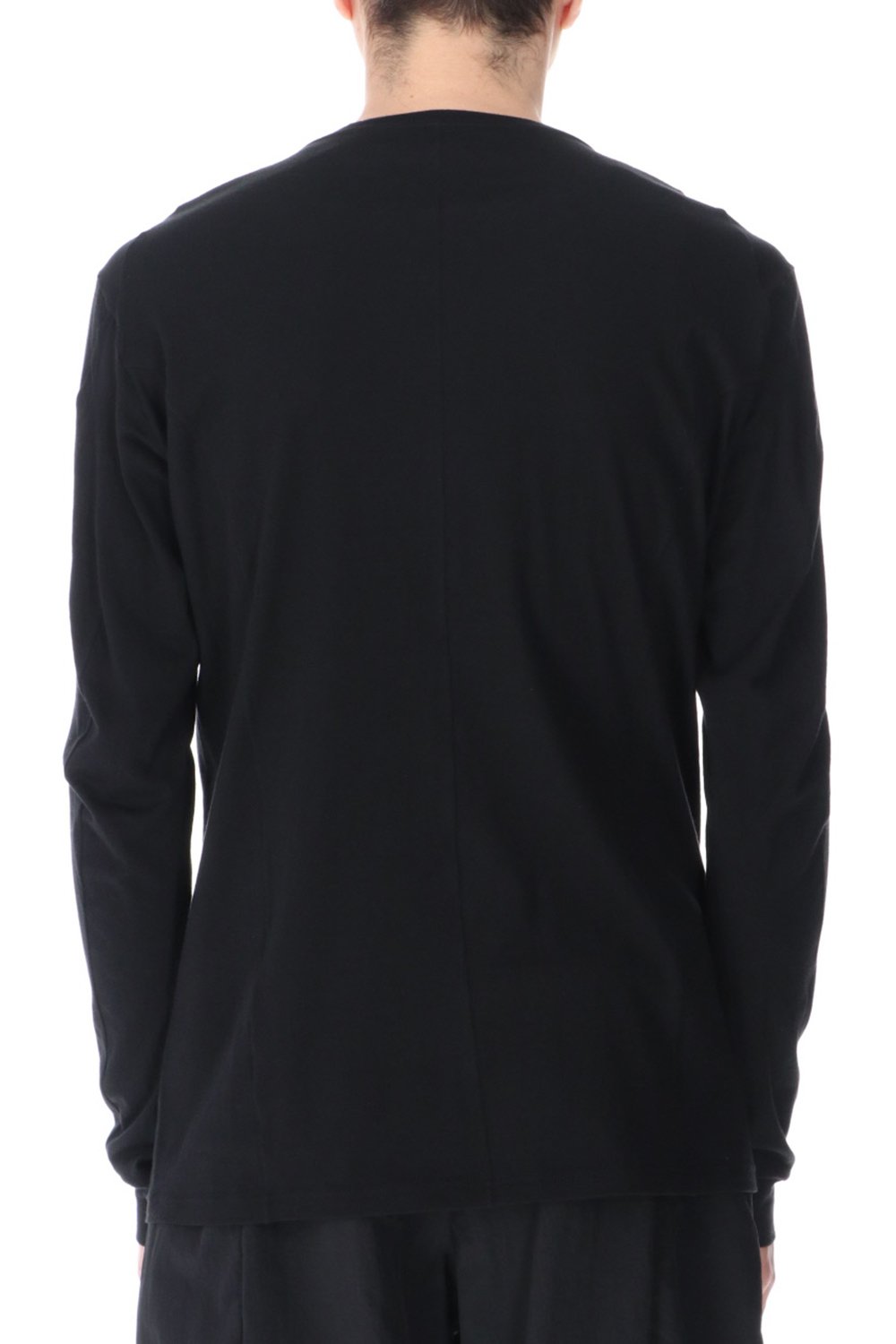 Long sleeve cotton / silk jersey Black