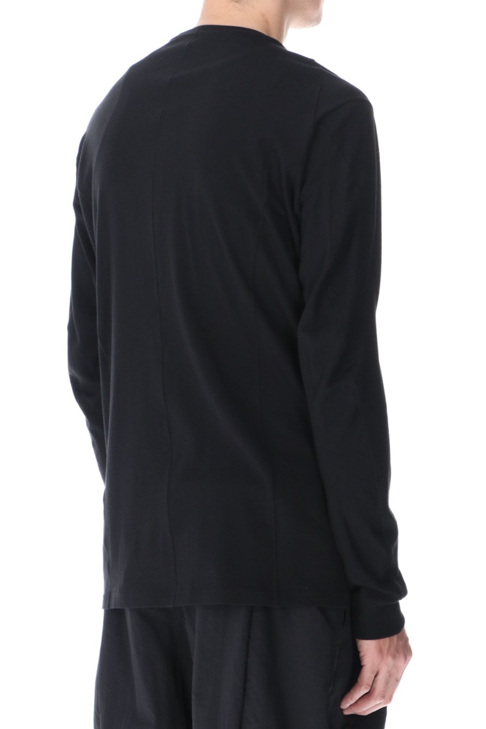 Long sleeve cotton / silk jersey Black