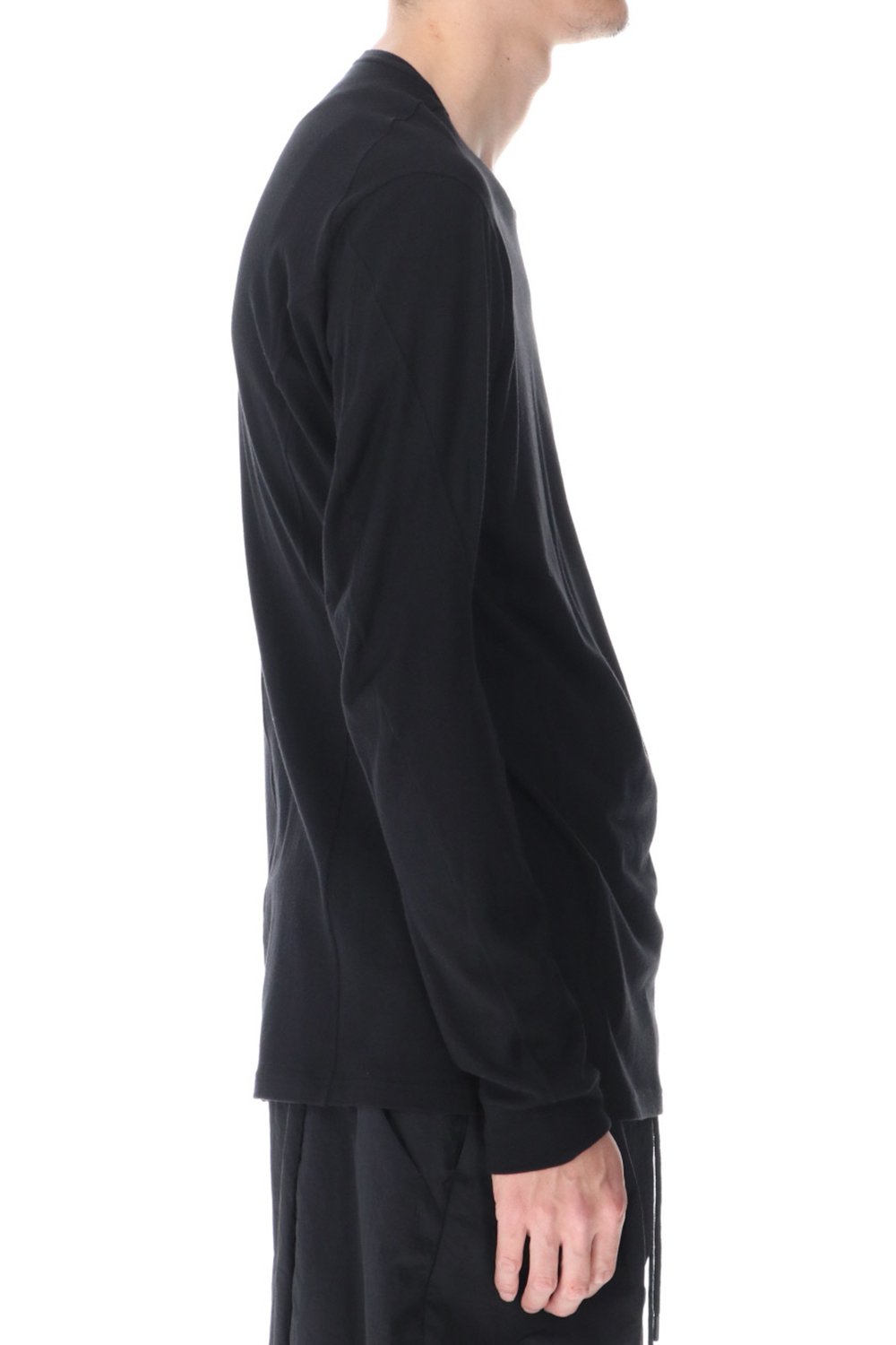 Long sleeve cotton / silk jersey Black