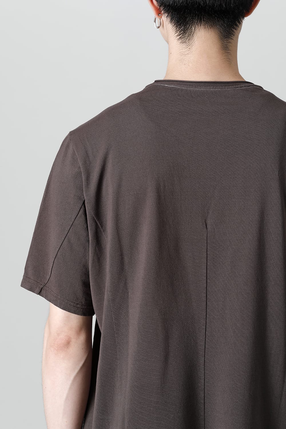 Short sleeve japanese paper jersey charcoal dyed  Charcoal