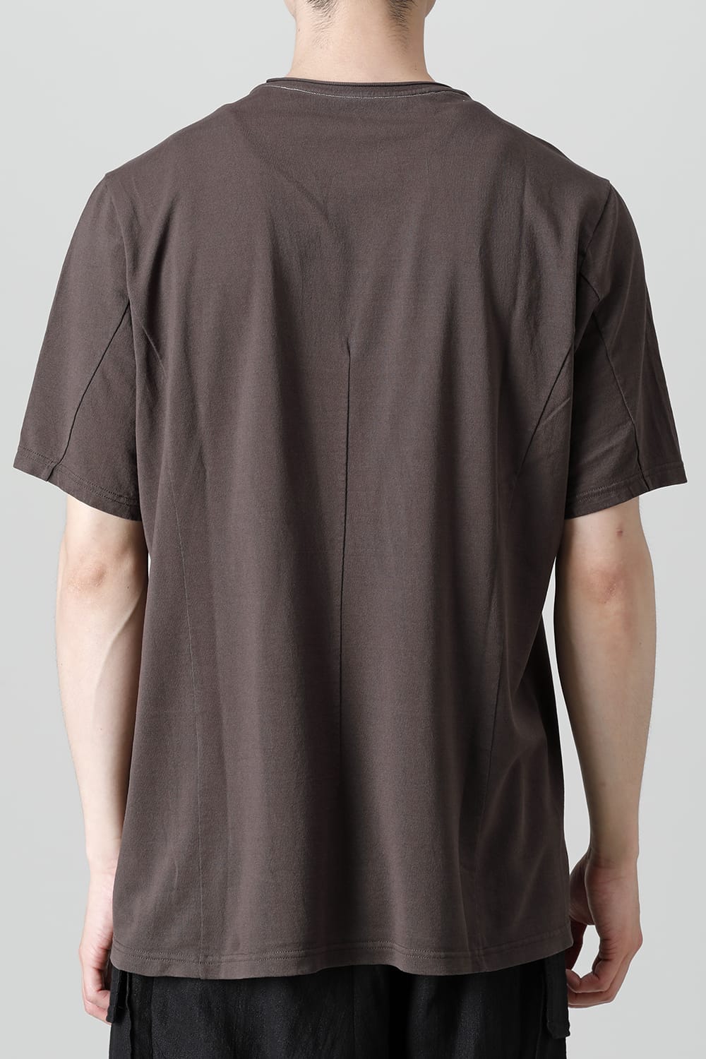 Short sleeve japanese paper jersey charcoal dyed  Charcoal