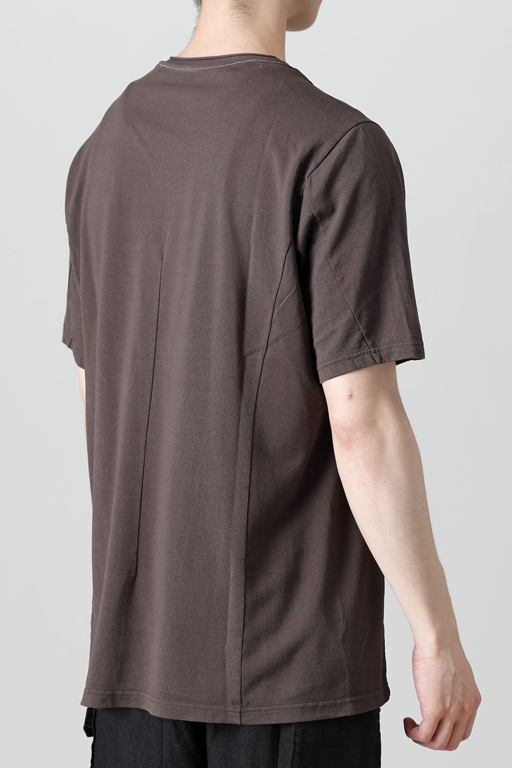 Short sleeve japanese paper jersey charcoal dyed  Charcoal