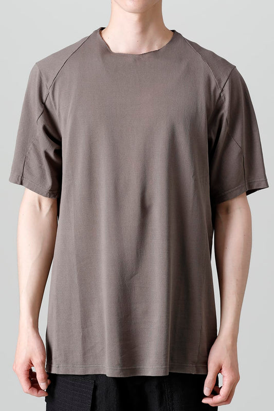 Short sleeve japanese paper jersey charcoal dyed  Light Gray