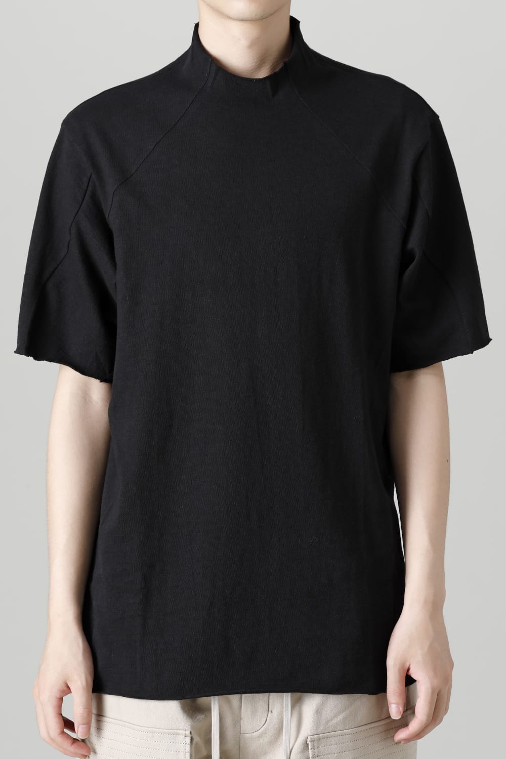 Short sleeve cotton jersey Black