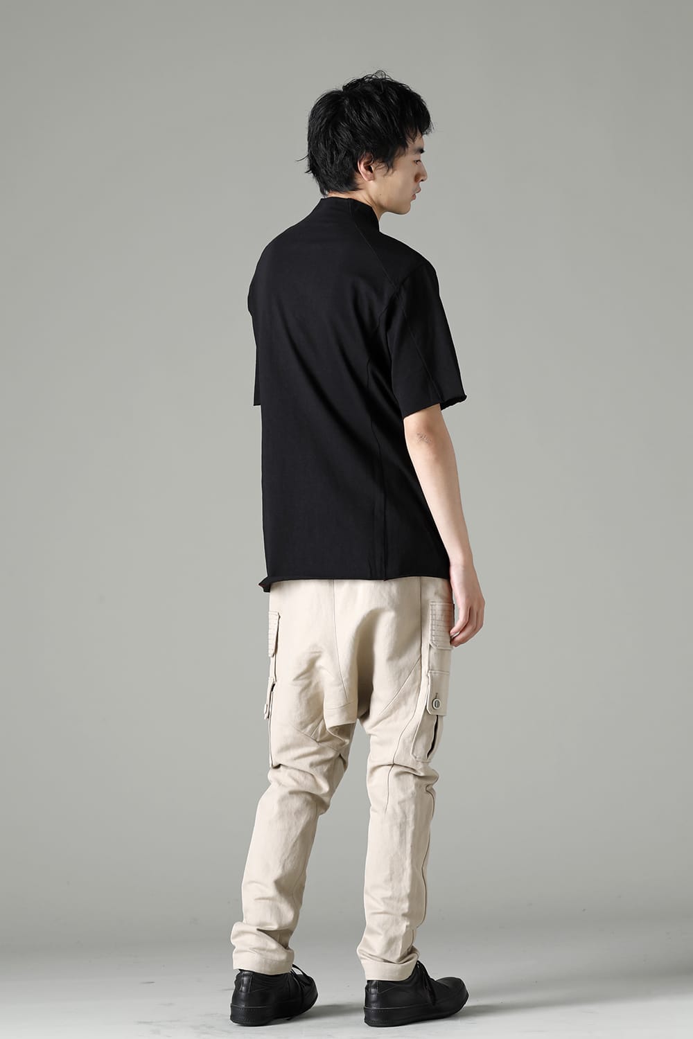 Short sleeve cotton jersey Black