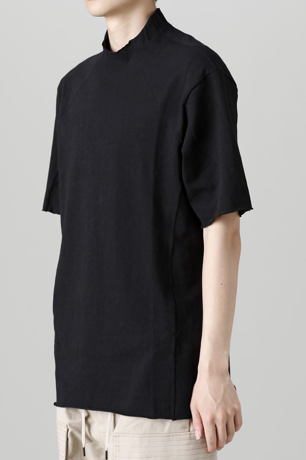 Short sleeve cotton jersey Black