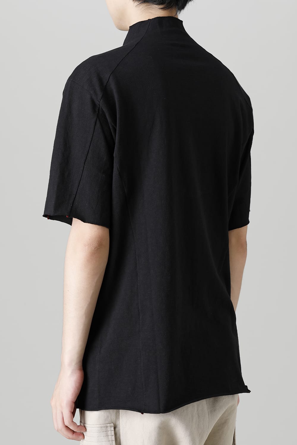 Short sleeve cotton jersey Black