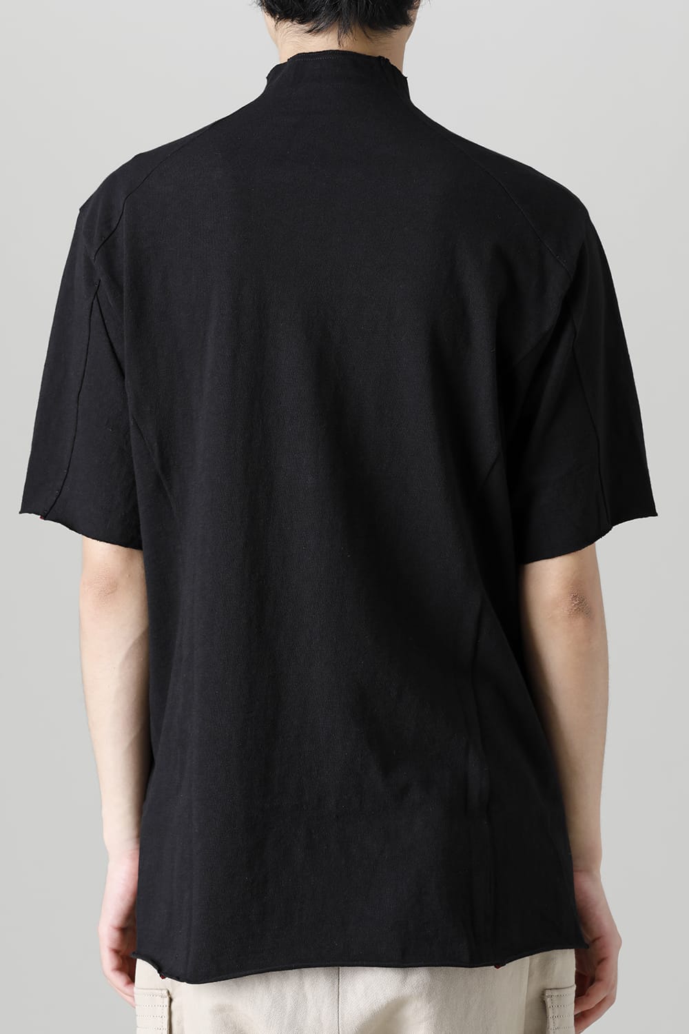 Short sleeve cotton jersey Black