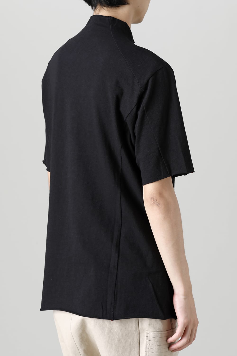 Short sleeve cotton jersey Black