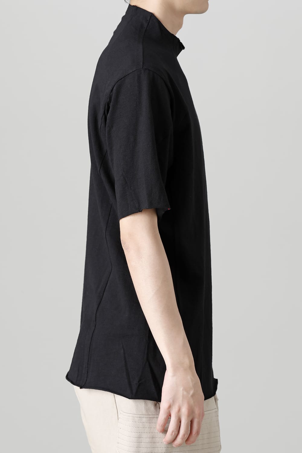 Short sleeve cotton jersey Black