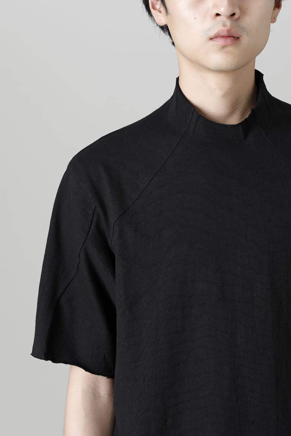 Short sleeve cotton jersey Black