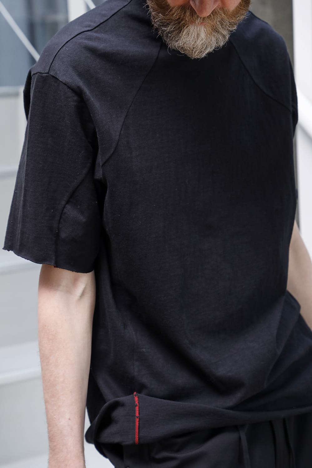 Short sleeve cotton jersey Black