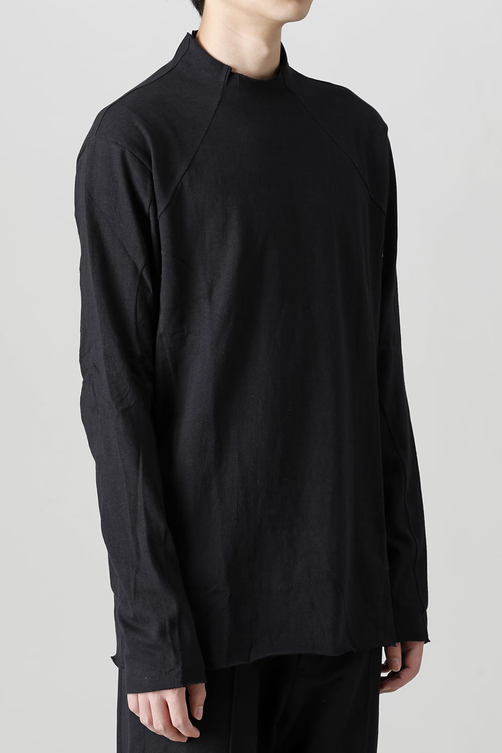 Long sleeve cotton jersey Black