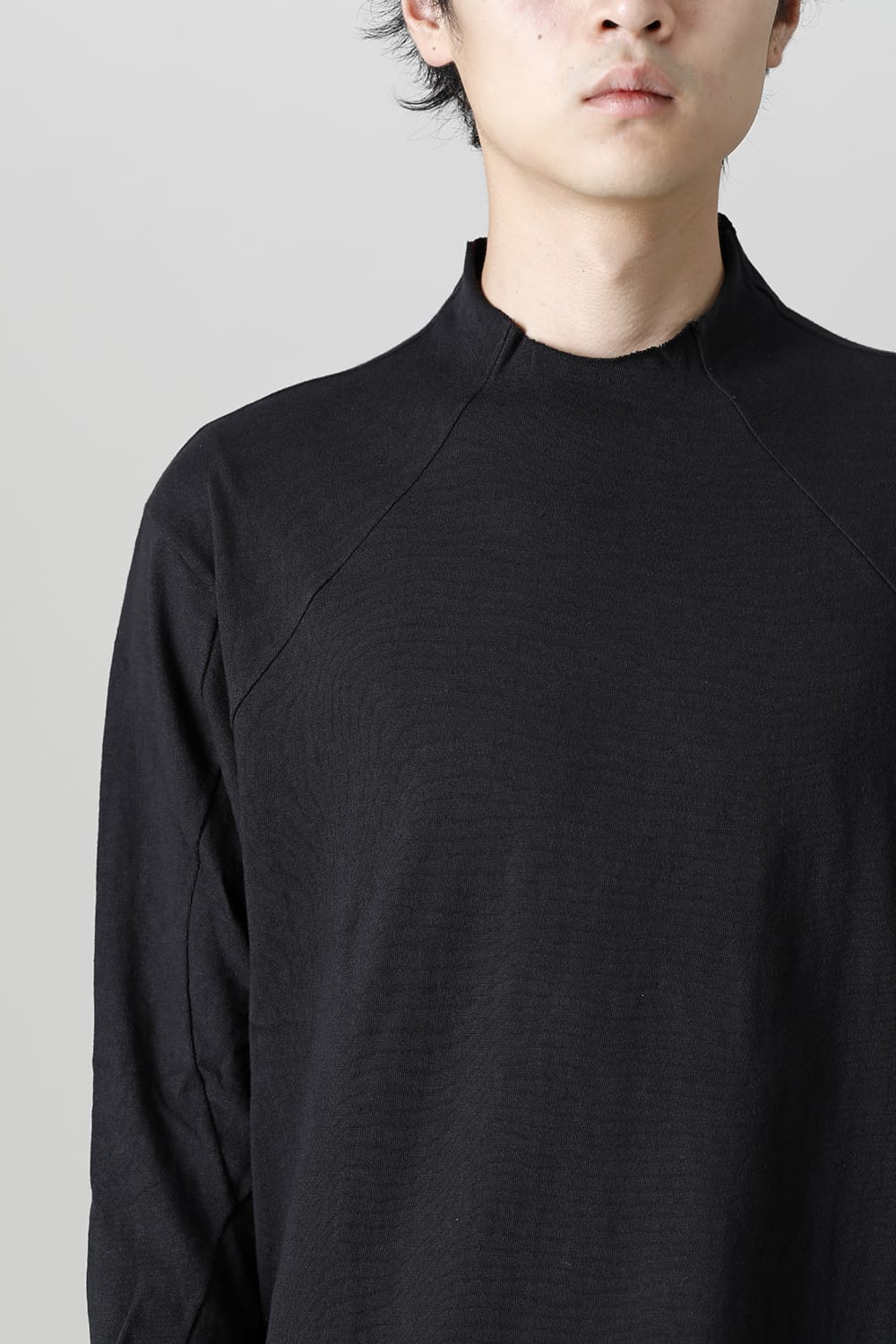 Long sleeve cotton jersey Black
