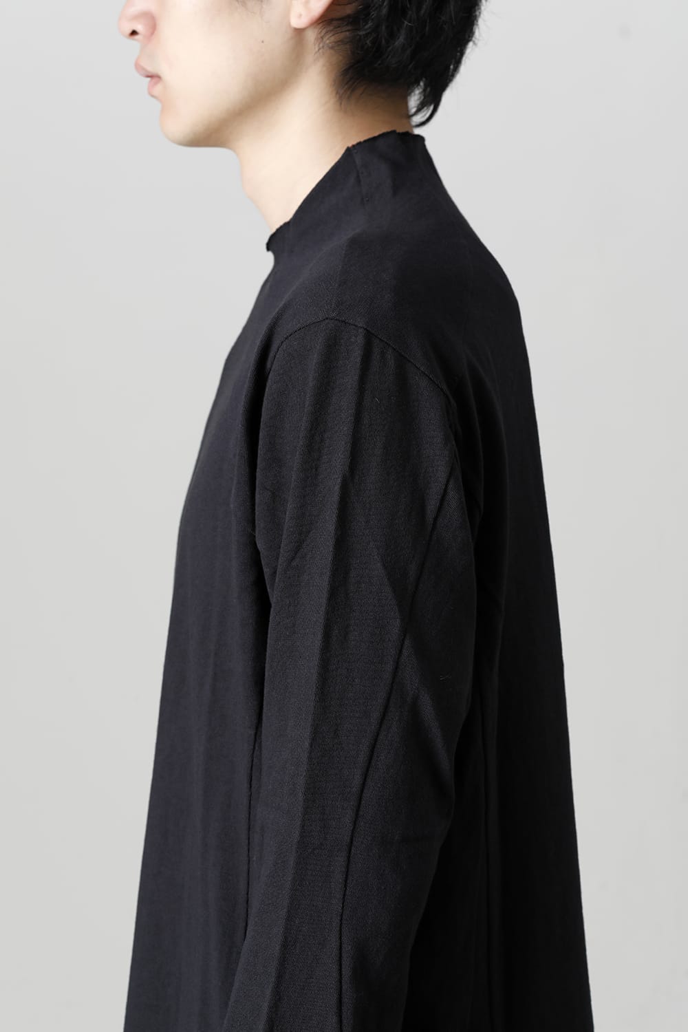 Long sleeve cotton jersey Black