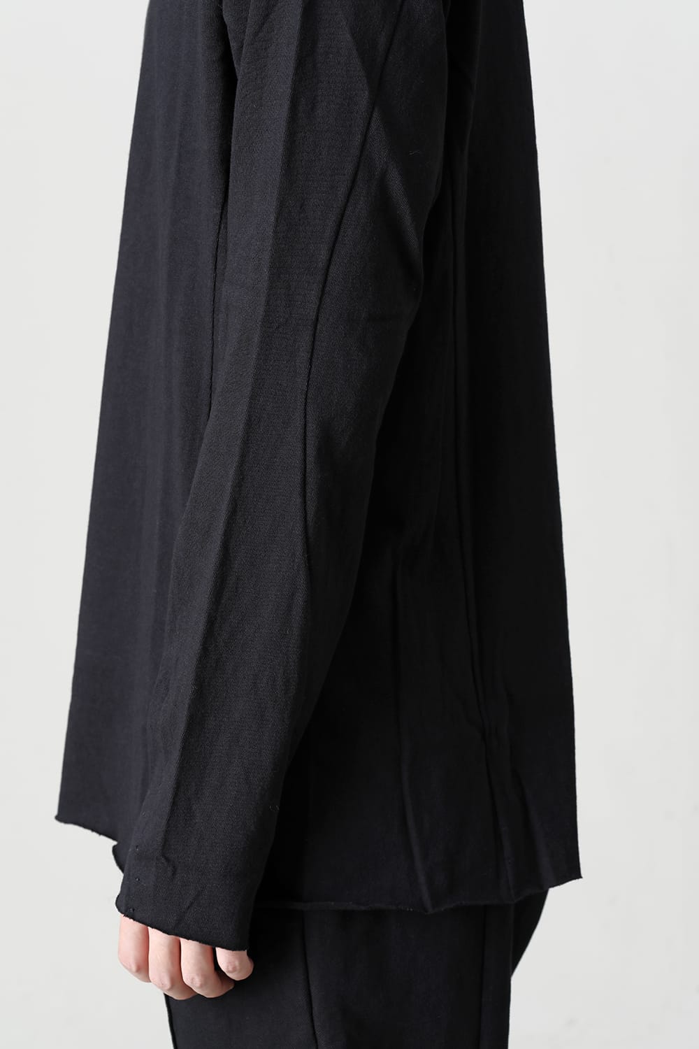 Long sleeve cotton jersey Black