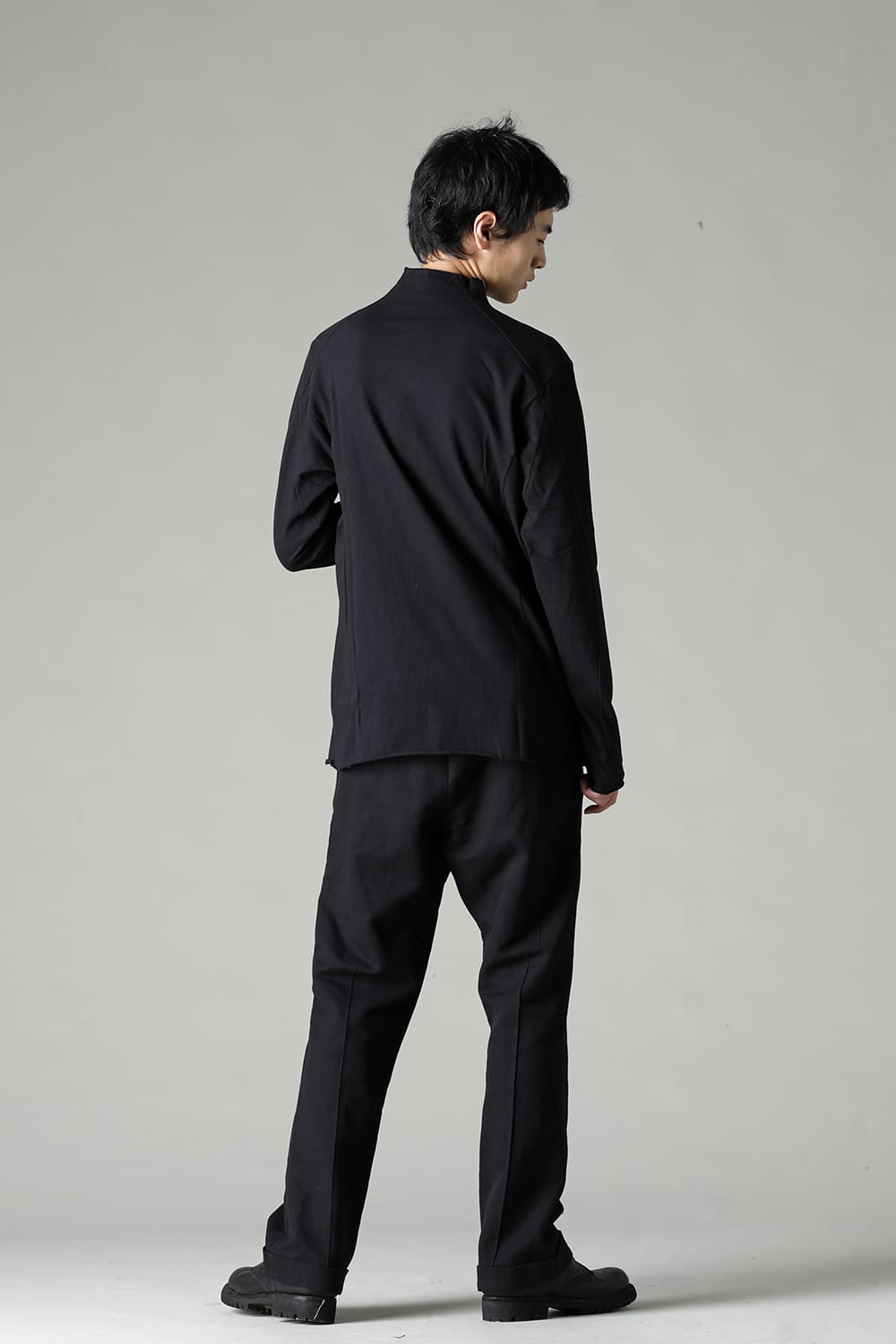 Long sleeve cotton jersey Black