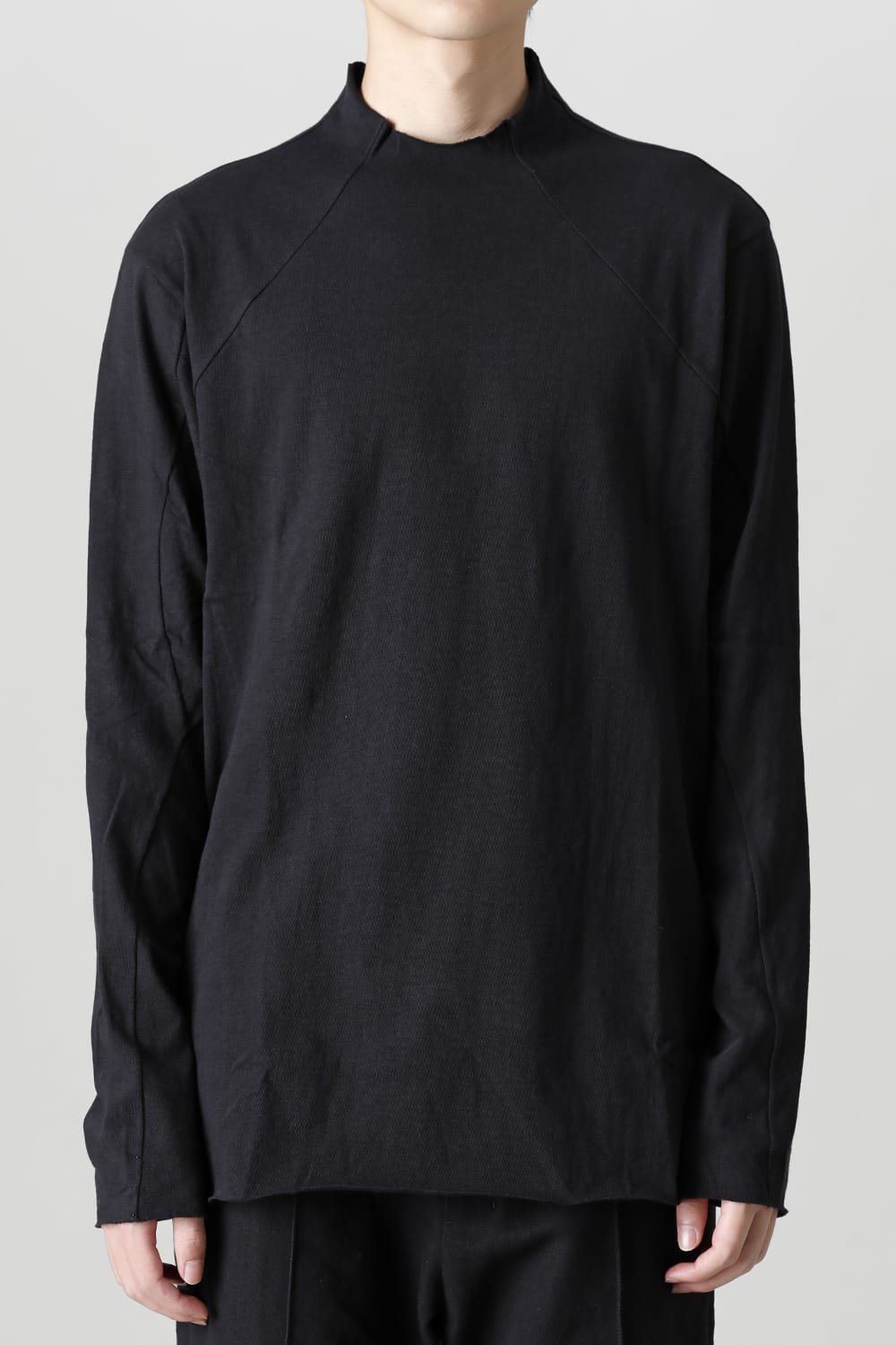 Long sleeve cotton jersey Black