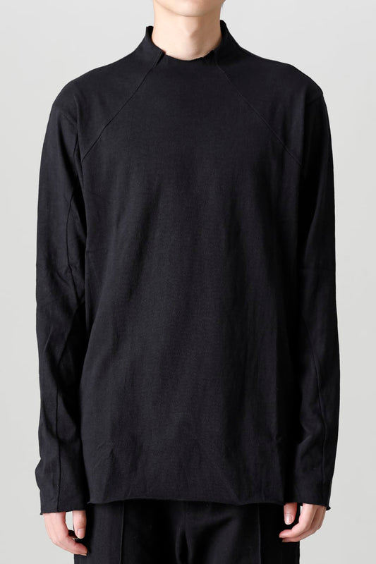 Long sleeve cotton jersey Black