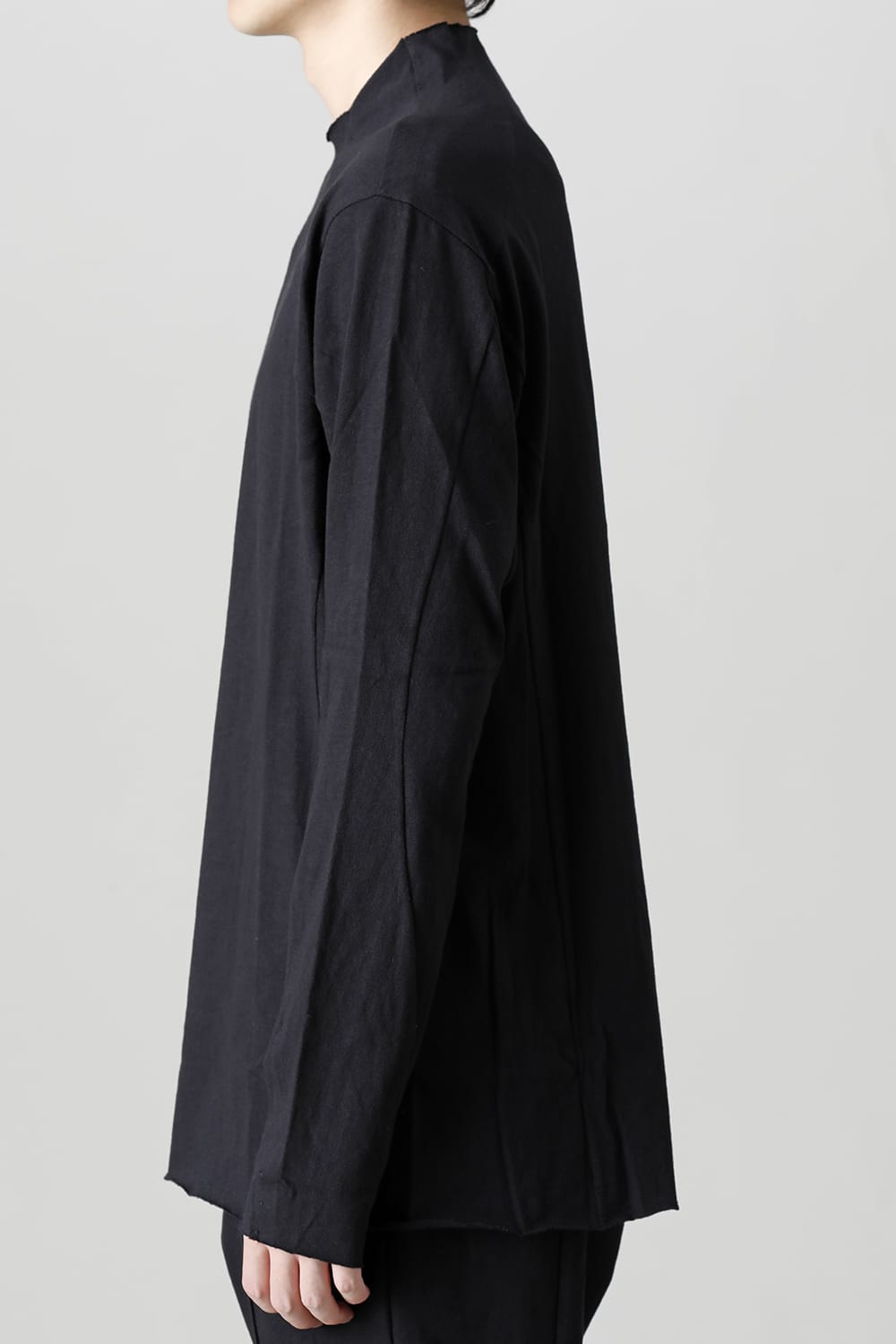 Long sleeve cotton jersey Black