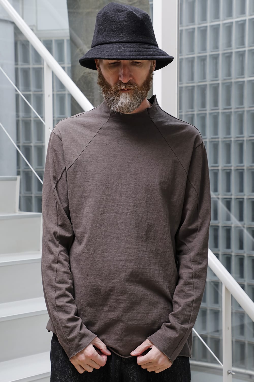 Long sleeve cotton jersey Gray