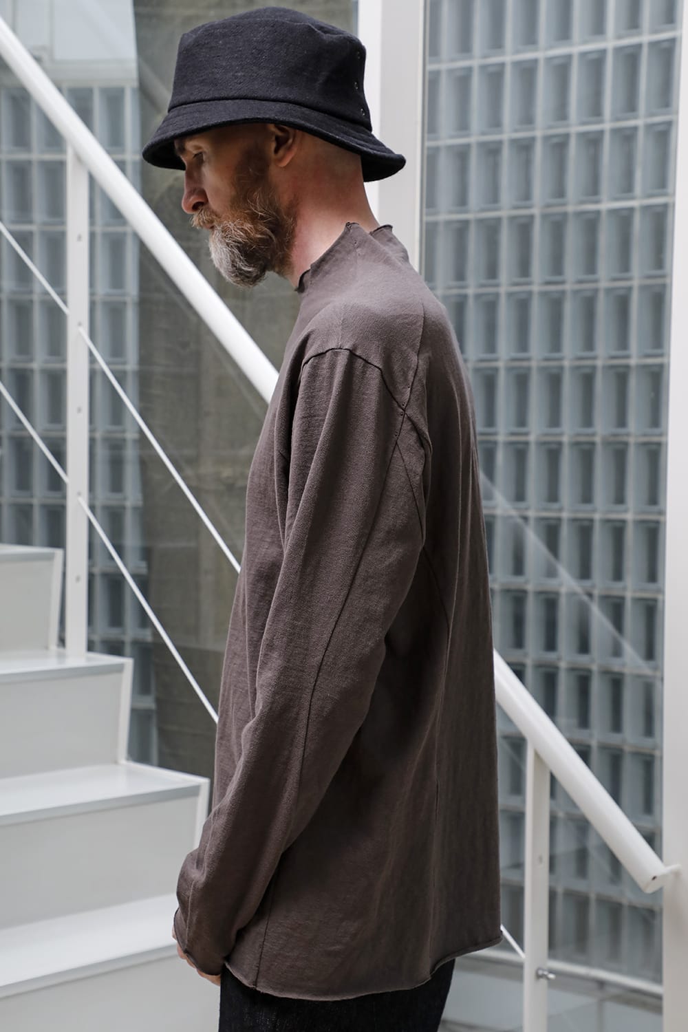 Long sleeve cotton jersey Gray