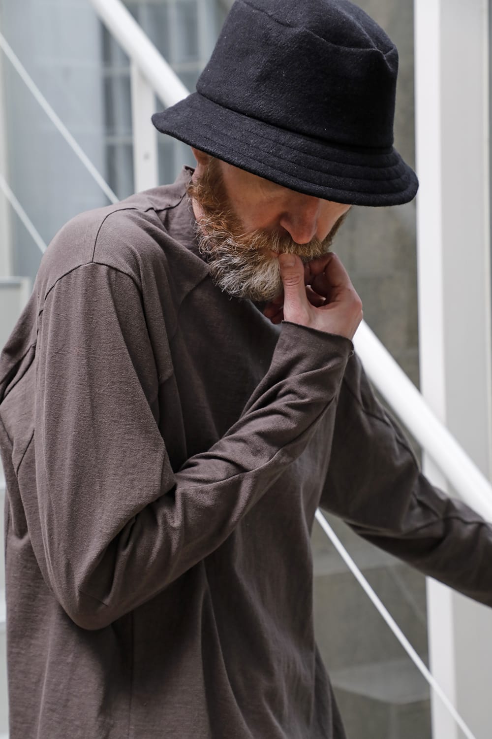 Long sleeve cotton jersey Gray