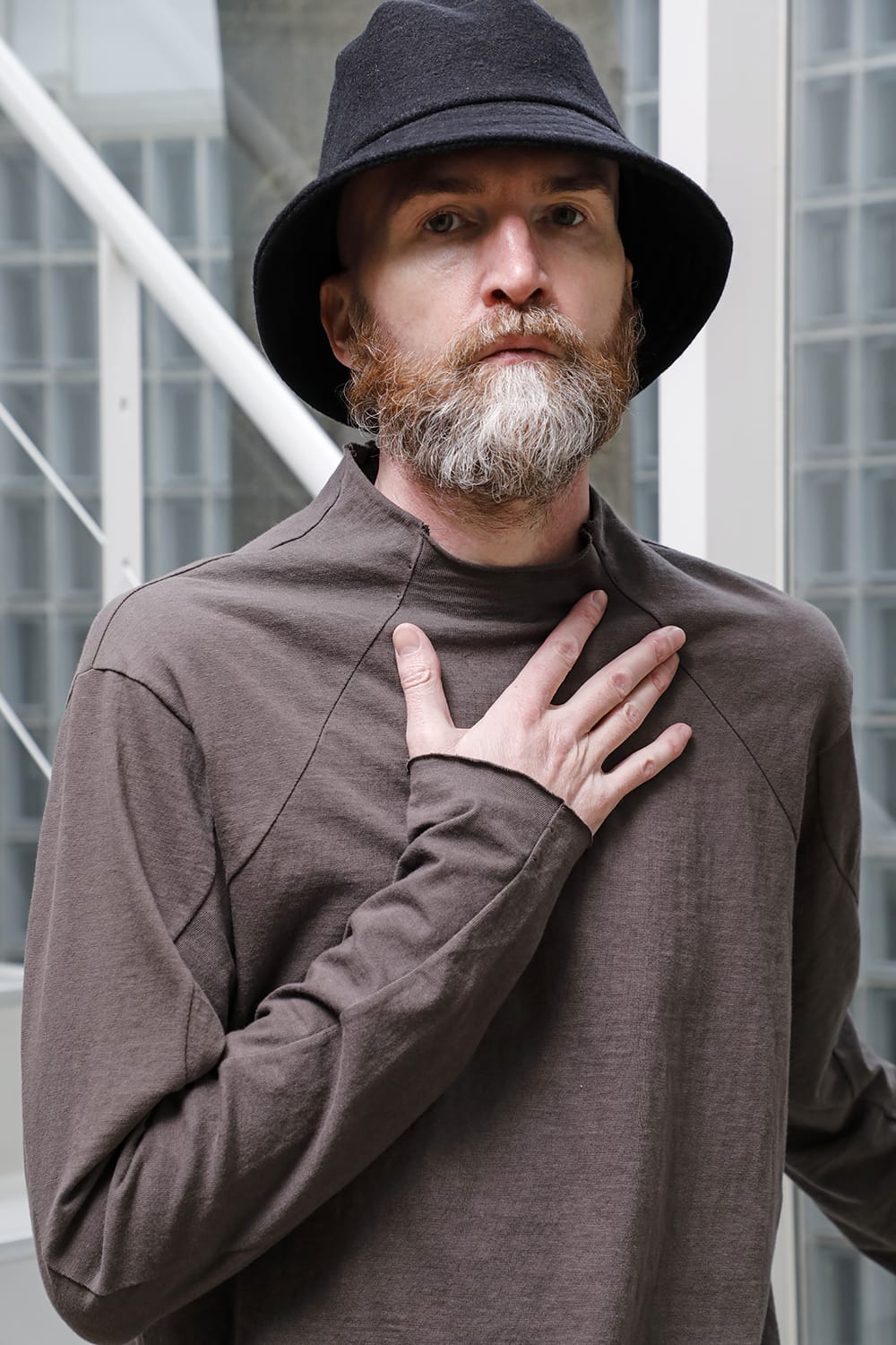 Long sleeve cotton jersey Gray