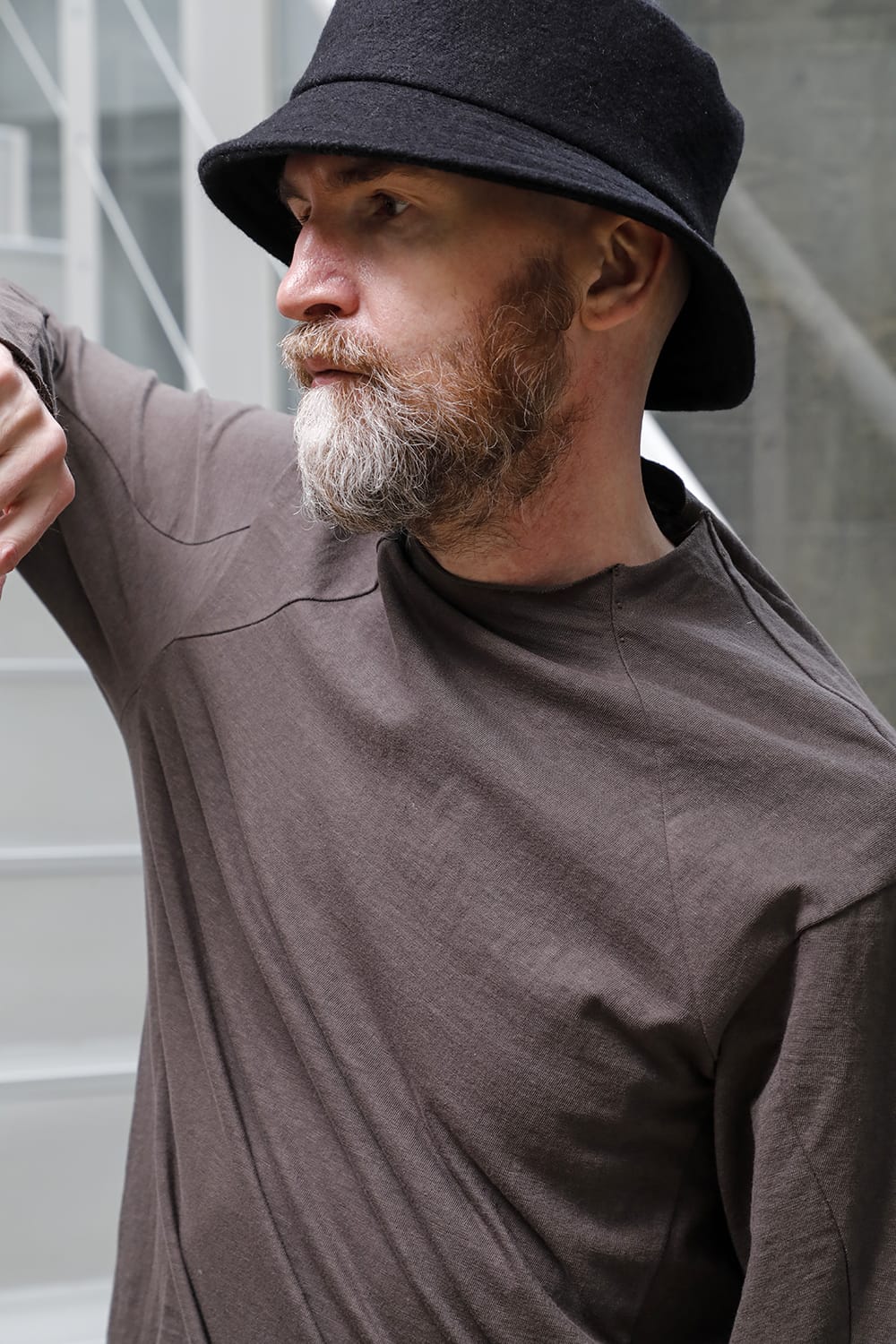 Long sleeve cotton jersey Gray