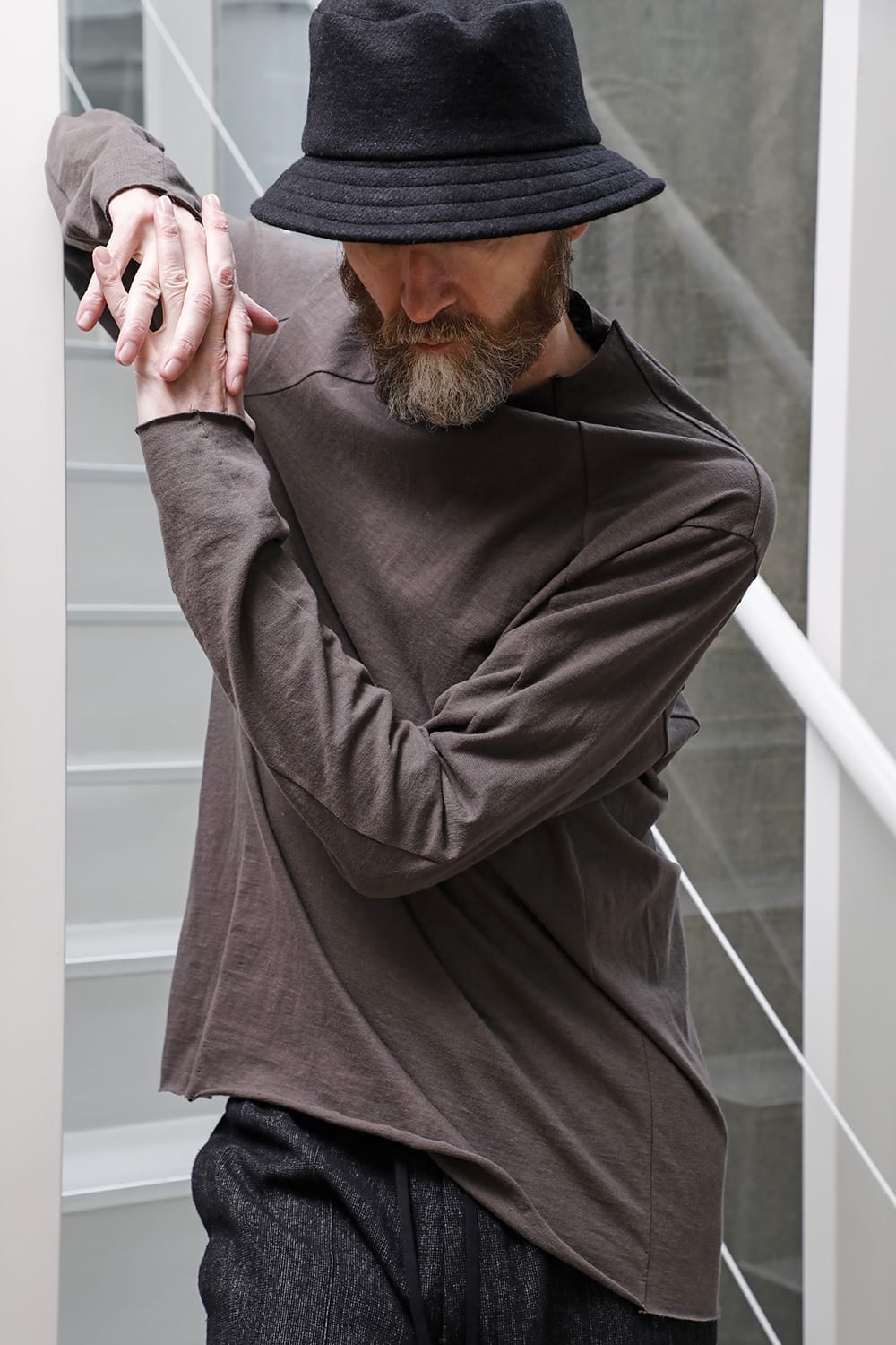 Long sleeve cotton jersey Gray