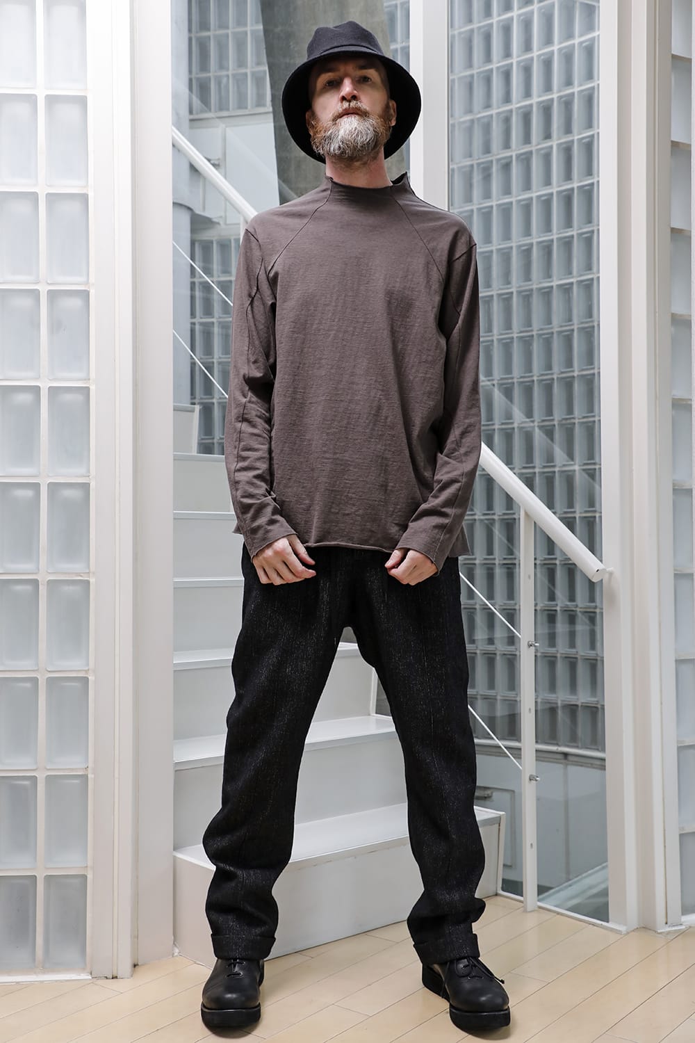 Long sleeve cotton jersey Gray