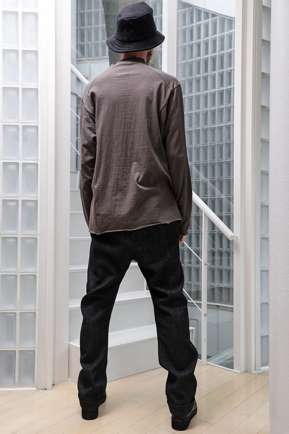 Long sleeve cotton jersey Gray