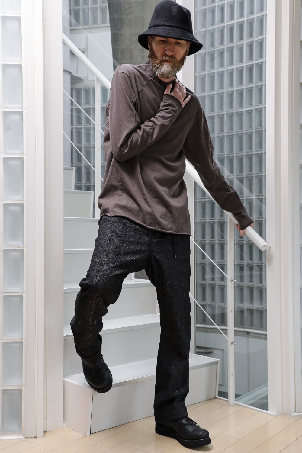 Long sleeve cotton jersey Gray