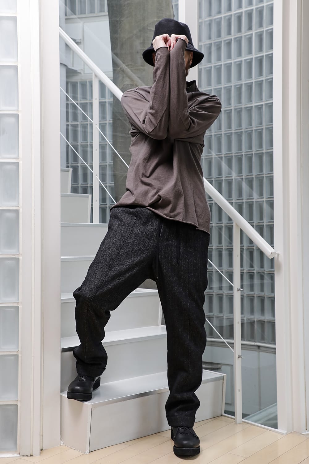 Long sleeve cotton jersey Gray