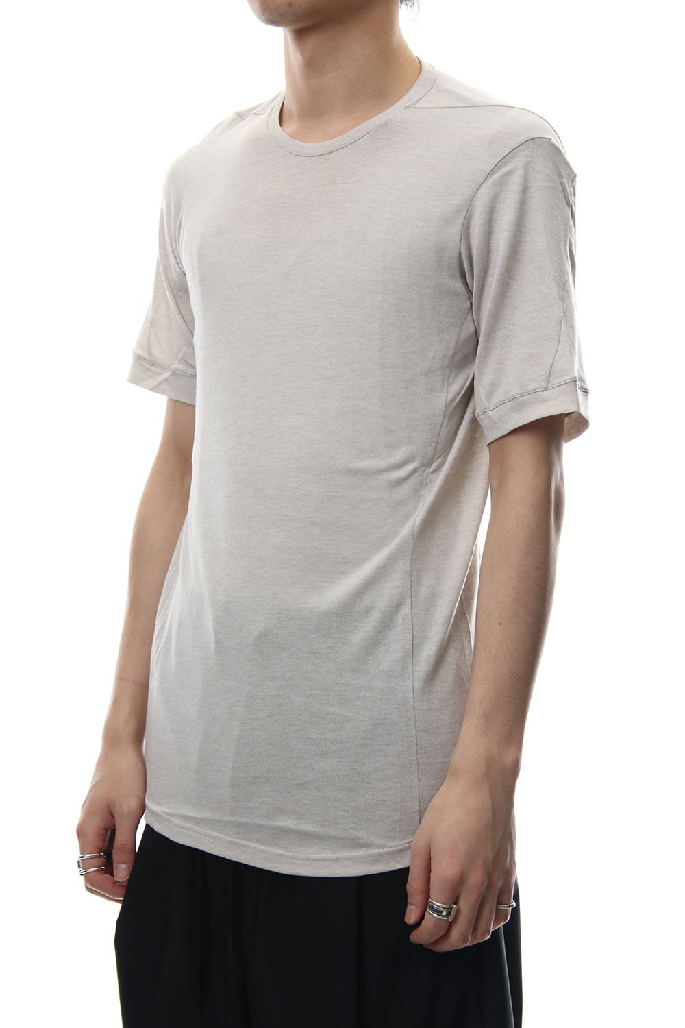 Short Sleeve Silk / Cotton Jersey