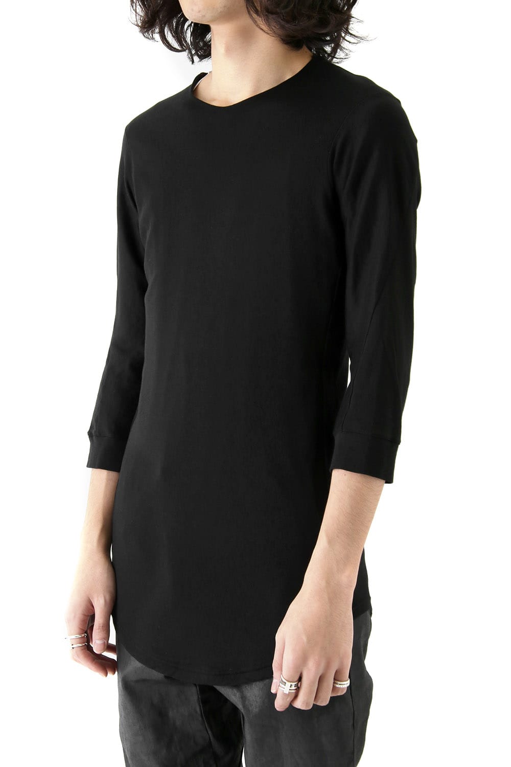 Three-quarter Sleeve Interlock Cotton Jersey