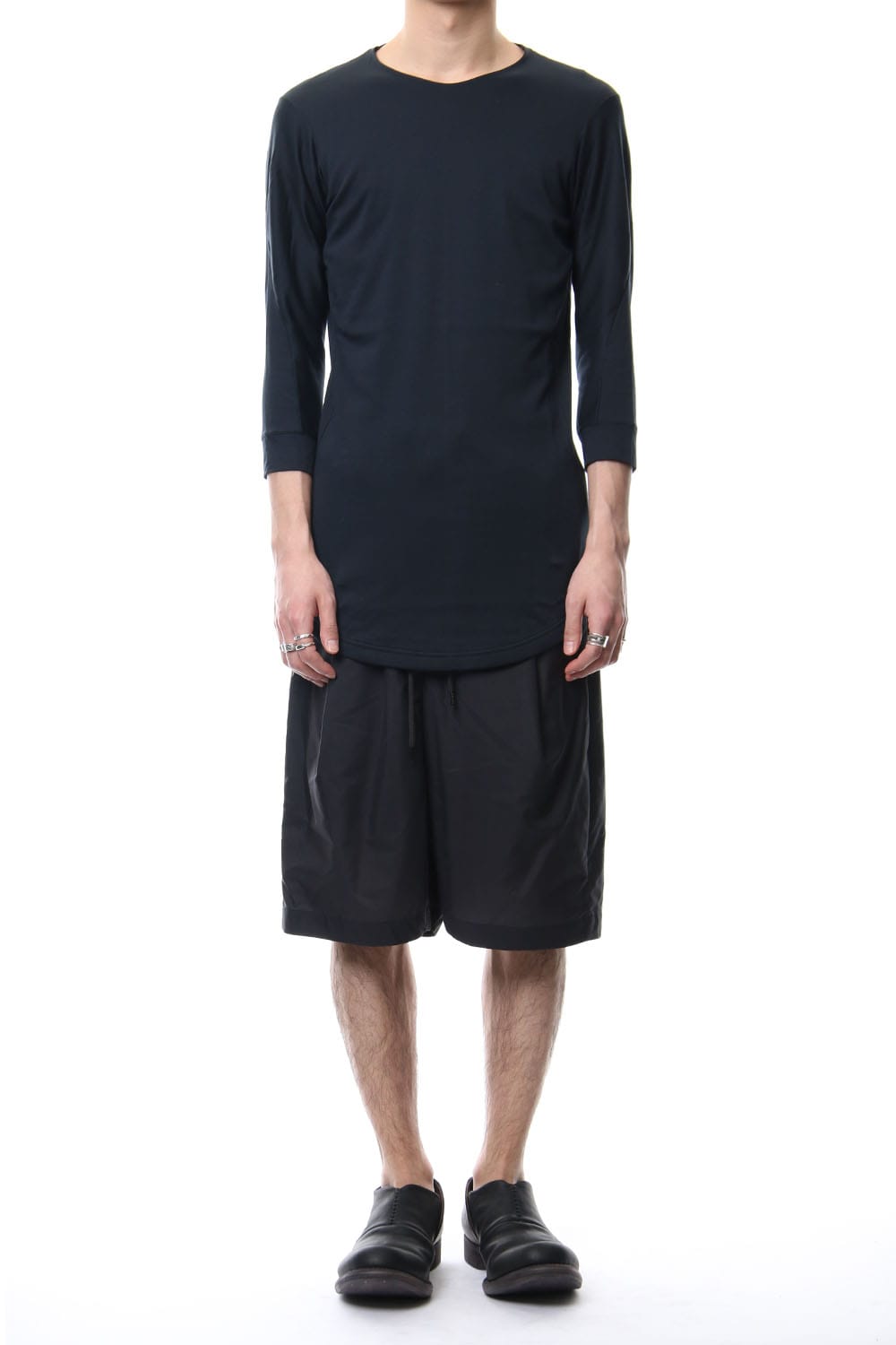 Three-quarter Sleeve Interlock Cotton Jersey