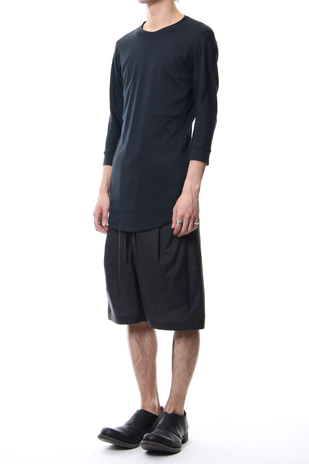 Harf pants Silk typewriter cloth