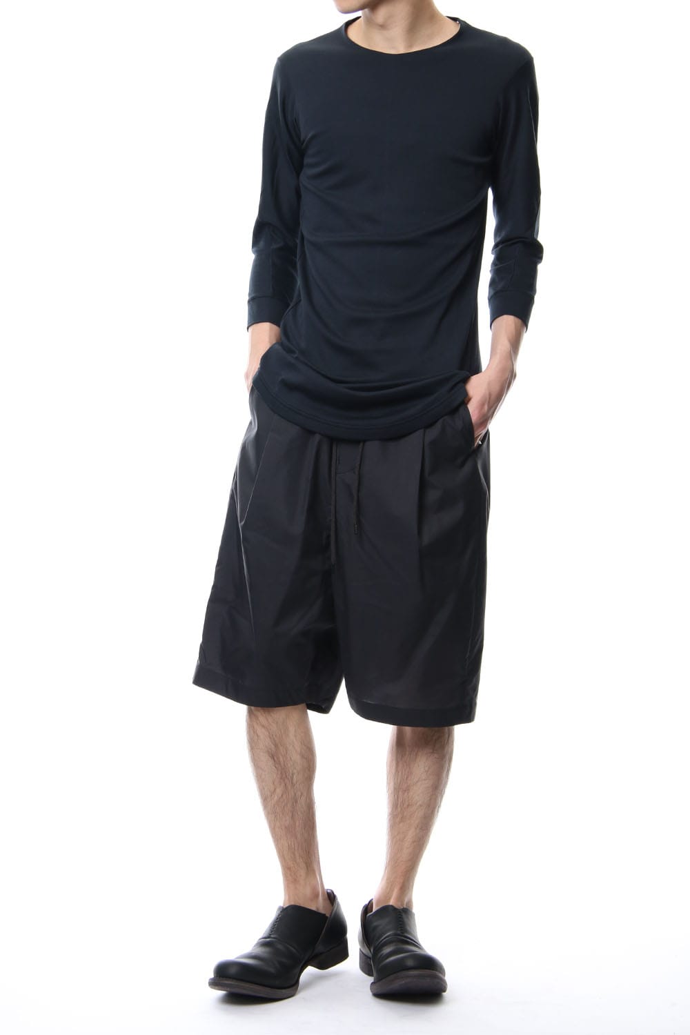 Harf pants Silk typewriter cloth