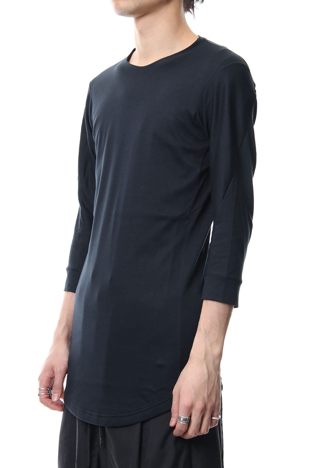 Three-quarter Sleeve Interlock Cotton Jersey