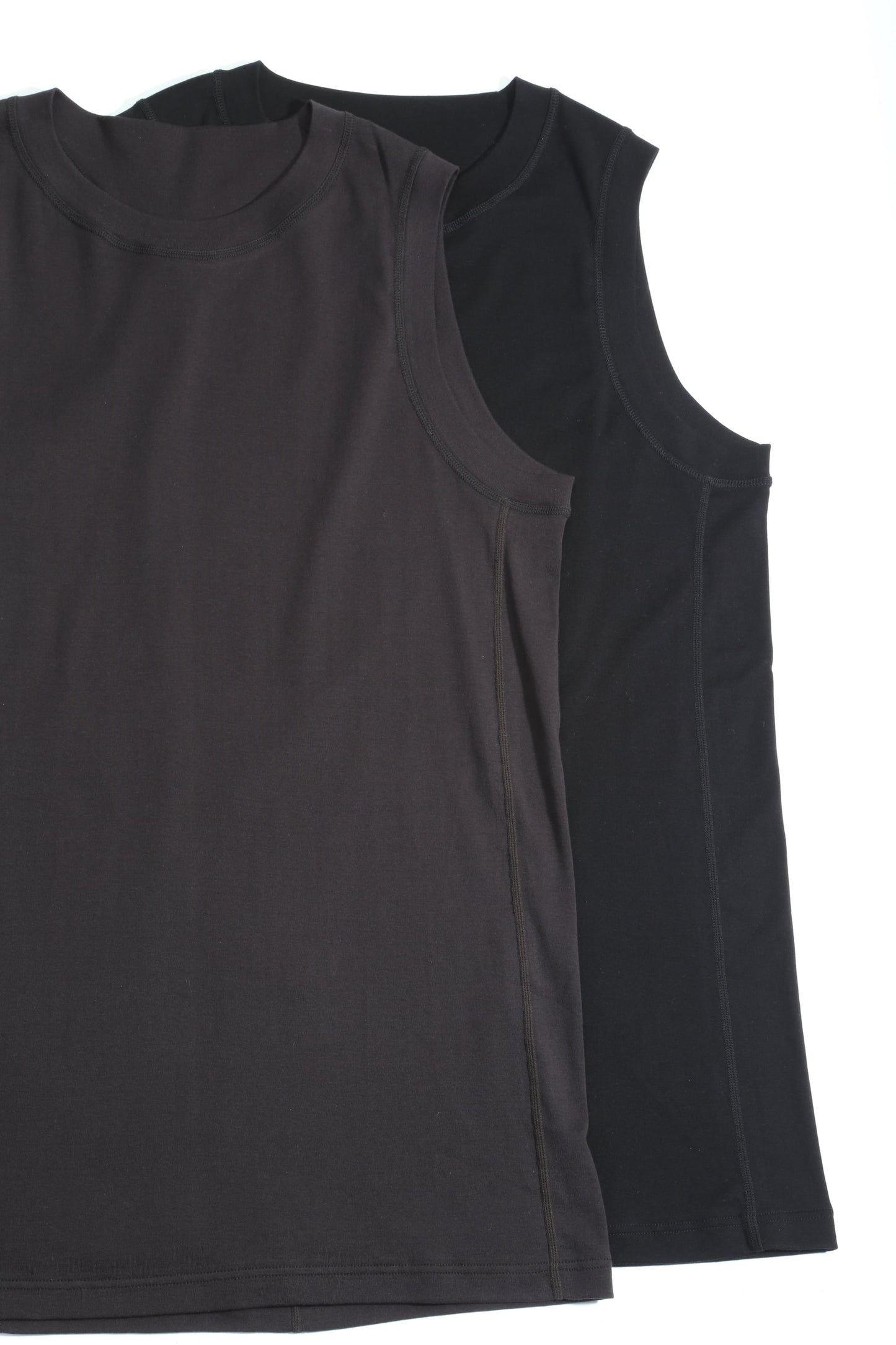 Tank top egyptian cotton interlock jersey (SUVIN) Charcoal