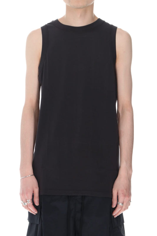 Tank top egyptian cotton interlock jersey (SUVIN) Charcoal