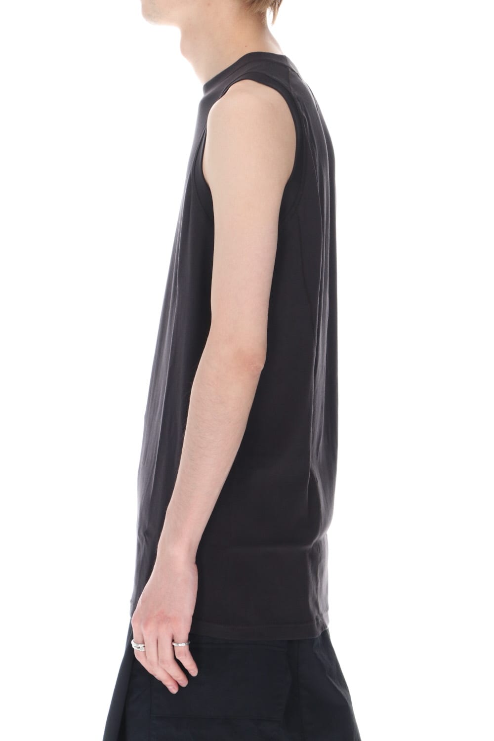 Tank top egyptian cotton interlock jersey (SUVIN) Charcoal