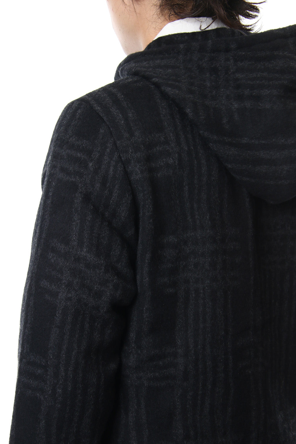 Pullover CT63 Grid Pattern Jaquard Wool Beaver Finished