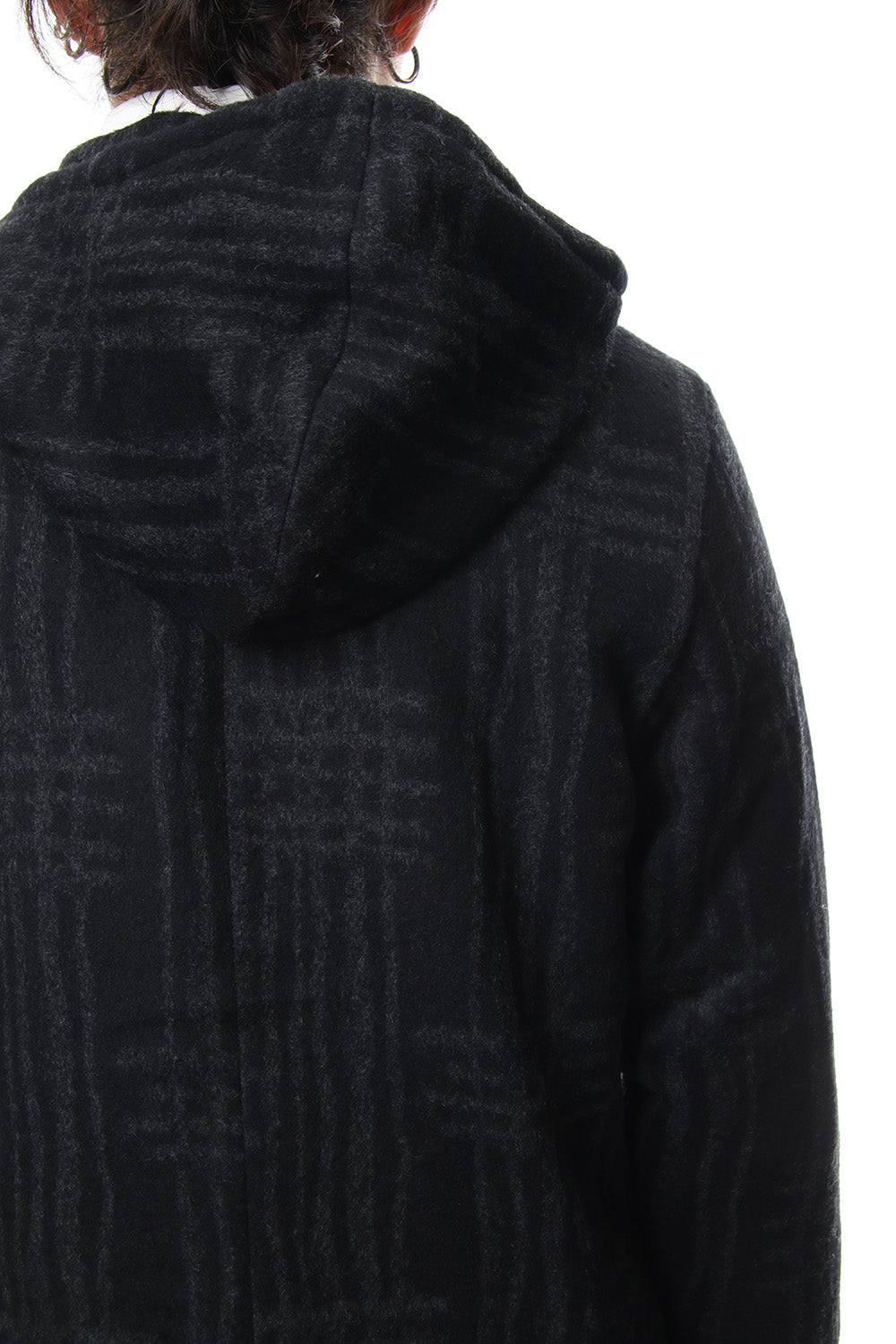 Pullover CT63 Grid Pattern Jaquard Wool Beaver Finished