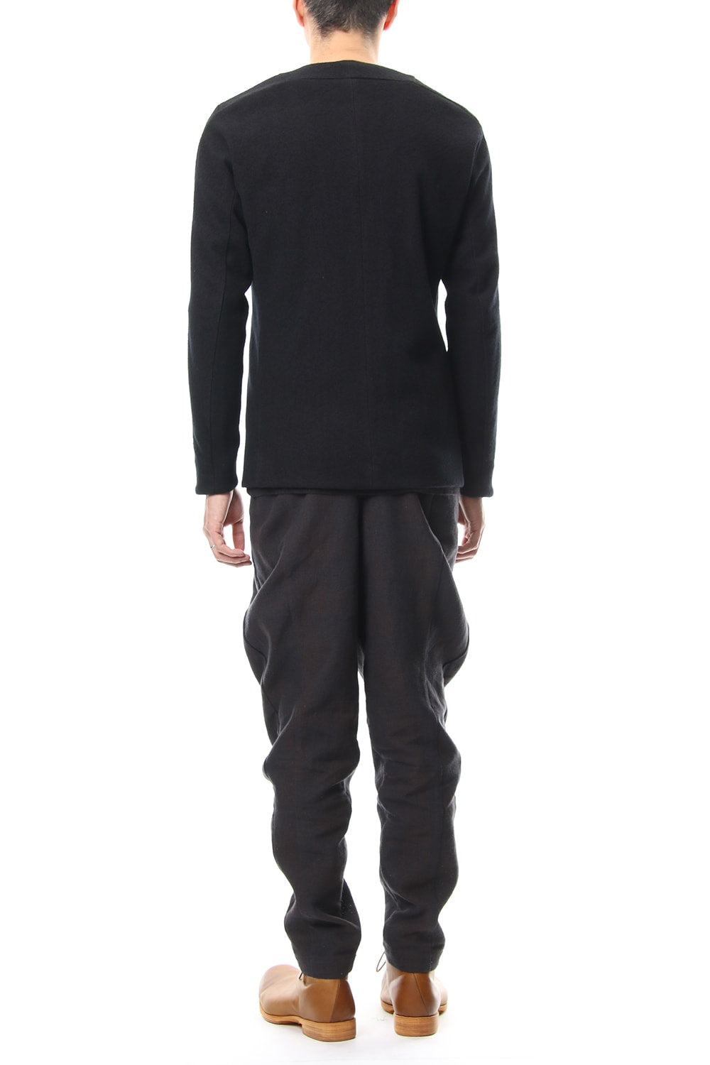 Jacket Wool / Cotton Raschel Knit Blue Black