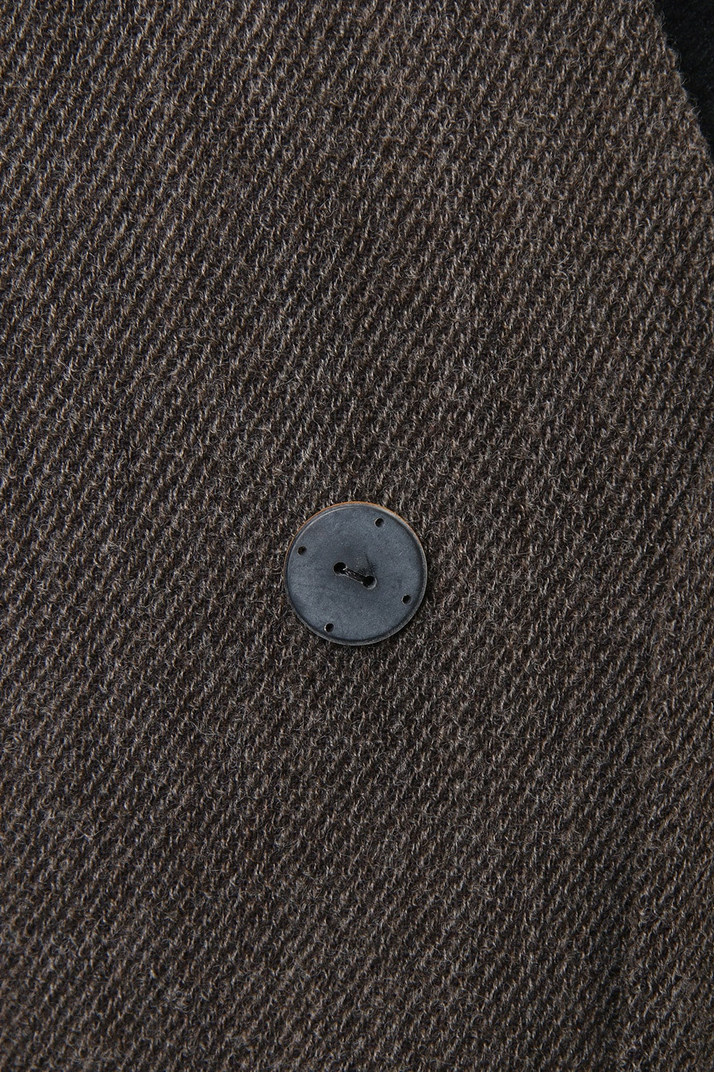 Coat Wool / Cotton Raschel Knit Brown Gray