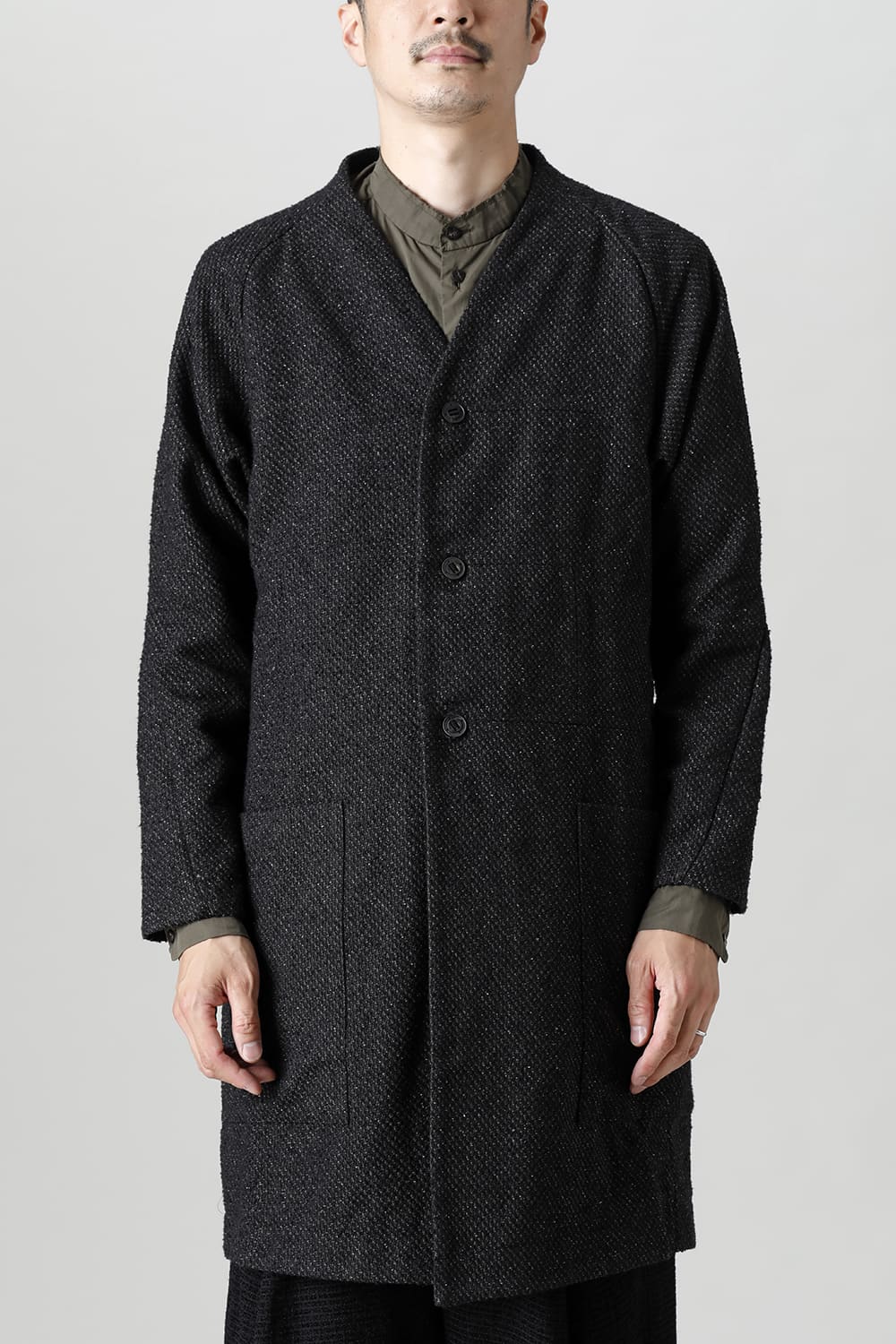 Coat Silk mixed Jacquard